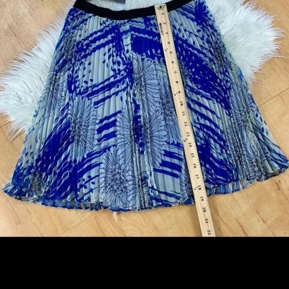 MISS WU‎ Jason Wu Size 8 Blue Cream Black Floral Pl - Picture 6 of 9